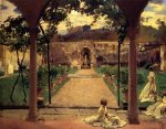 At Torre Galli: Ladies in a Garden - John Singer Sargent Oil Painting