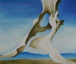 Pelvis with the Distance - Georgia O'Keeffe Oil Painting