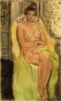 Nude in an Armchair, Legs Crossed - Henri Matisse Oil Painting