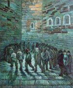 The Prison Exercise Yard II - Vincent Van Gogh Oil Painting