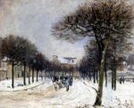 Road from Saint-Germain to Marly - Alfred Sisley Oil Painting