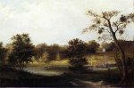 A Genteel Landscape - Thomas Birch Oil Painting