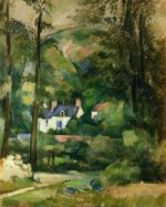 Houses in the Greenery - Paul Cezanne Oil Painting