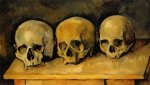 The Three Skulls - Paul Cezanne Oil Painting