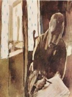 Der Zeichner am Fenster - Paul Klee Oil Painting