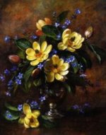 A Bunch of Flowers in a Vase - Oil Painting Reproduction On Canvas