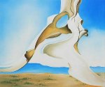 Pelvis with the Distance II - Georgia O'Keeffe Oil Painting