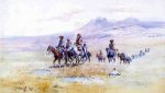 Coming across the Plain - Charles Marion Russell Oil Painting