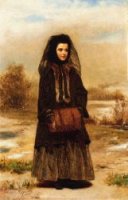 The Fur Muff - Oil Painting Reproduction On Canvas