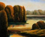 Golden Pond - Oil Painting Reproduction On Canvas