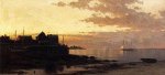 Sunset over the Bay - Alfred Thompson Bricher Oil Painting