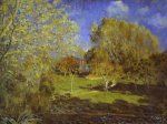 The Garden of Hoschede, Montgeron - Alfred Sisley Oil Painting