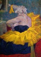 The Clowness Cha-U-Kao Fastening Her Bodice - Oil Painting Reproduction On Canvas