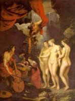 Education of Marie de Medici - Peter Paul Rubens oil painting