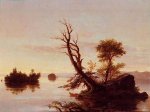 American Lake Scene - Thomas Cole Oil Painting