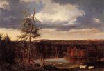 Landscape, the Seat of Mr. Featherstonhaugh in the Distance - Thomas Cole Oil Painting