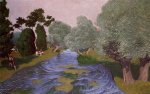 Landscape at Arques-la-Bataille - Felix Vallotton Oil Painting
