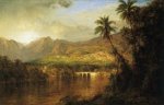 South American Landscape V - Frederic Edwin Church Oil Painting
