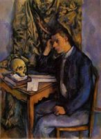 Boy with Skull - Paul Cezanne Oil Painting
