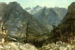 The Sierra Nevadas - Albert Bierstadt Oil Painting
