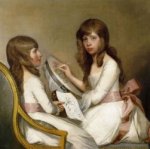 Anna Dorothea Foster and Charlotte Anna Dick - Gilbert Stuart Oil Painting
