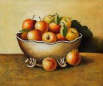 Apples in an Antique Bowl - Oil Painting Reproduction On Canvas