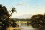 Scene on the Magdalena - Frederic Edwin Church Oil Painting