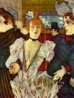 La Goulue Arriving at the Moulin Rouge with Two Women - Oil Painting Reproduction On Canvas