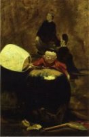 The Japanese Doll - William Merritt Chase Oil Painting Mary Cassatt Oil Painting
