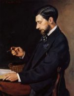 Portrait of Edmond Maitre - Jean Frederic Bazille Oil Painting