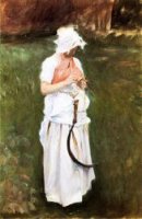 Girl with a Sickle - Oil Painting Reproduction On Canvas