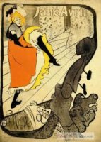 Jane Avril II by Henri De Toulouse-Lautrec
