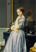 Louise de Broglie, Countess d'Haussonville, 1845 - Oil Painting Reproduction On Canvas