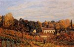 Kitchen Garden at Louveciennes - Alfred Sisley Oil Painting