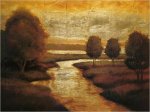 A Crook By Thick Grasses - Oil Painting Reproduction On Canvas