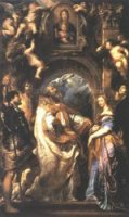 The Ecstasy of St Gregory the Great - Peter Paul Rubens Oil Painting