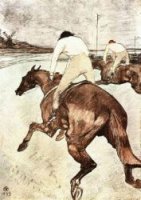 The Jockey - Henri De Toulouse-Lautrec Oil Painting