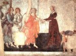 Venus and the Graces Offering Gifts to a Young Girl - Sandro Botticelli oil painting