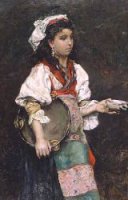 The Italian Girl - Oil Painting Reproduction On Canvas