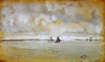 Grey Note-Mouth of the Thames - James Abbott McNeill Whistler Oil Painting
