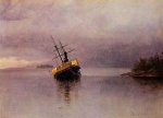 Wreck of the 'Ancon' in Loring Bay, Alaska - Albert Bierstadt Oil Painting
