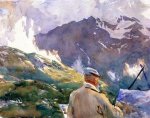 Artist in the Simplon - John Singer Sargent Oil Painting