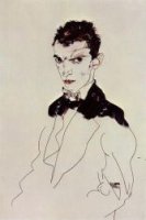 Self Portrait IV - Egon Schiele Oil Painting