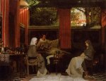 Venantius Fortunatus Reading His Poems to Radegonda VI - Sir Lawrence Alma-Tadema Oil Painting