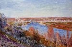 Village of Champagne at Sunset-April - Alfred Sisley Oil Painting