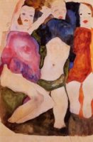 Three Girls - Oil Painting Reproduction On Canvas