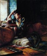 Aicha, a Woman of Morocco - Oil Painting Reproduction On Canvas