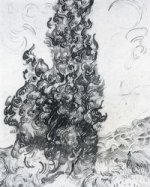 Cypresses VI - Vincent Van Gogh Oil Painting