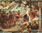 The Meeting of Abraham and Melchizedek - Peter Paul Rubens Oil Painting