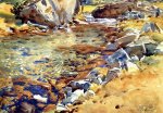 Brook among the Rocks - John Singer Sargent Oil Painting